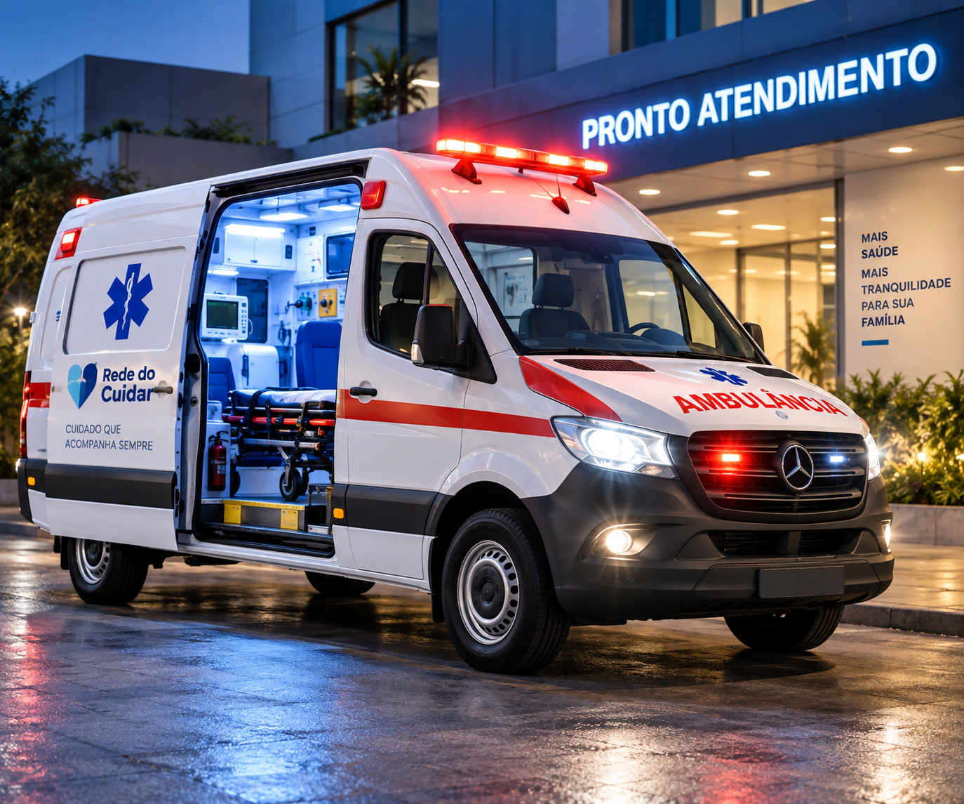 Ambulância para serviço de remoção